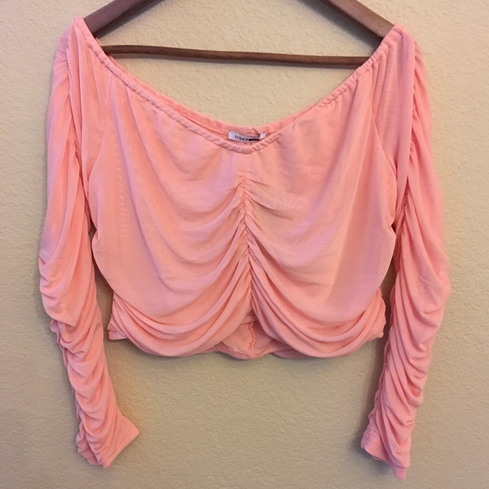 FashionNova Never Be Mine Set Peach Size 1X